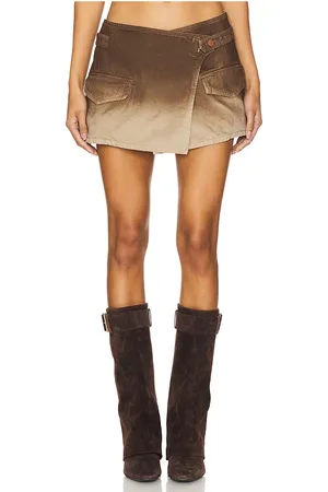 3x1 Ports Skirt in Brown. - size 25 (also in 26, 27)
