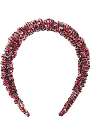 Lele Sadoughi Sequin Kelly Headband in Red.