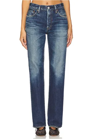 Moussy Pierson Straight in Denim-Dark. - size 32 (also in 30)