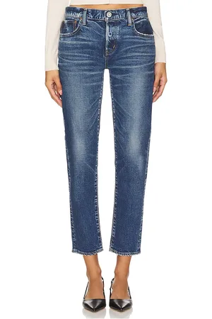 Moussy Okahumpka Tapered in Denim-Medium. - size 31 (also in 32)