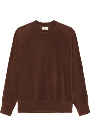 Bather Walnut Fleece Crewneck Sweater in . - size L (also in M, S, XL/1X)