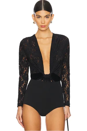 Leslie Amon Amanda Bodysuit in Black. - size M (also in S, XS)