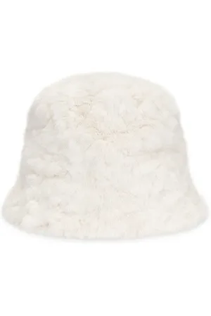 Unreal Fur Yeoman Bucket Hat in Ivory.