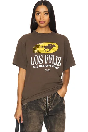 SIXTHREESEVEN Los Feliz Heavyweight Tee in Brown. - size L (also in M, S, XL/1X)