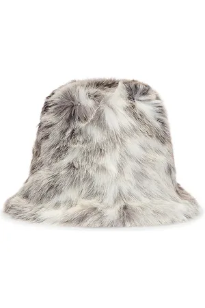 Unreal Fur Yeoman Bucket Hat in Grey.
