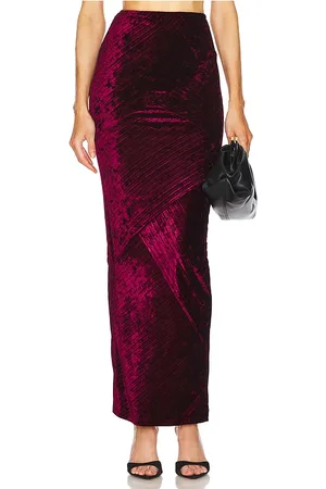 Michael Costello X REVOLVE Spencer Skirt in Burgundy. - size S (also in XS, XXS)