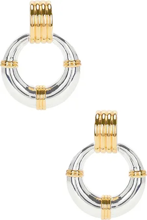 Heaven Mayhem Rosa Mixed Earrings in Metallic Gold.