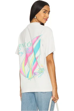 SIXTHREESEVEN Rincon Heavyweight Tee in Cream. - size L (also in M, S, XL/1X)