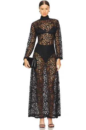 SWF Turtleneck Maxi Dress in Black. - size M (also in S)