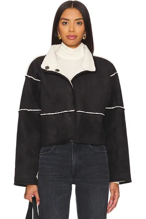 Graham & Spencer Kelly Reversible Sherpa Jacket in Black. - size L (also in S, XL, XS)