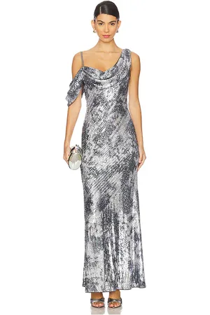 Diane von Furstenberg Joaquin Dress in Metallic Silver. - size L (also in S)