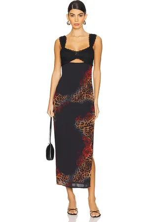 Runaway The Label Dinah Midi Dress in Black. - size M (also in XL/1X, XS)
