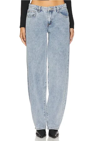 superdown Roxanna Horseshoe Jean in Denim-Light. - size L (also in M, XL)