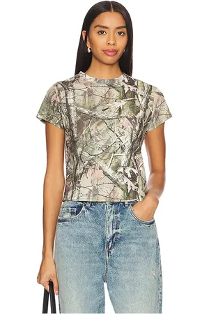 DANIELLE GUIZIO X REVOLVE Baby Tee in Army. - size M (also in XS, XXS)
