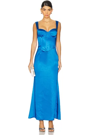 Runaway The Label Oura Maxi Dress in Royal. - size L (also in M, S, XL/1X, XS)