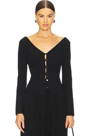 ENZA COSTA Long Sleeve V Cardigan in . - size L (also in M, S, XL, XS)