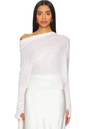 ENZA COSTA Tissue Cashmere Slouch Sweater in Beige. - size L (also in S)