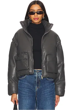 bubish Brooklyn Leather Jacket in Grey. - size L (also in S)