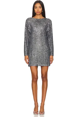 Steve Madden Ginger Dress in Metallic Silver. - size 0 (also in 10, 12, 14, 2, 4, 6, 8)
