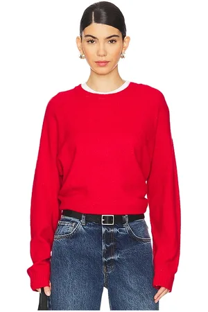 Show Me Your Mumu Feel Good Sweater in Red. - size L (also in M, S, XL, XS)