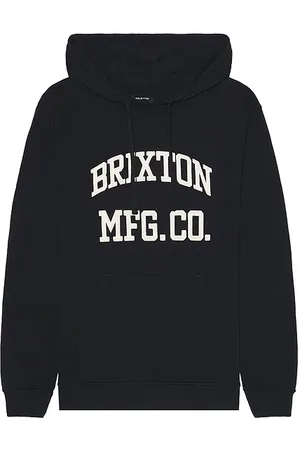 Brixton Varsity Broken in Hoodie in Black. - size M (also in S)