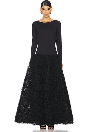 SELEZZA Selin Maxi Dress in Black. - size L (also in XS)