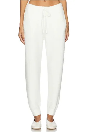 Barefoot Dreams CozyChic Luxe Jogger in White. - size L (also in M, S, XL, XS)