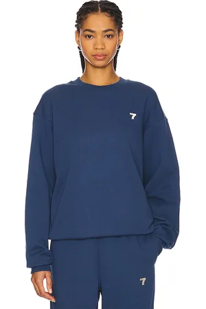 7 DAYS ACTIVE Organic Crewneck in Navy. - size L (also in M, S, XS)