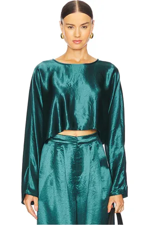 NONchalant Label Emilia Crop Top in Dark Green. - size S (also in XS)