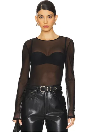 Frame Stretch Mesh Bodysuit in . - size M (also in S, XS)
