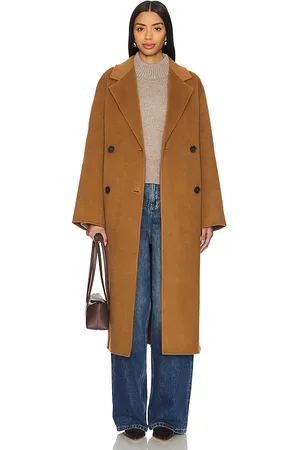 Ivy & Oak Clara Double Breasted Oversized Coat in Brown. - size 36 (also in 38, 40, 42)