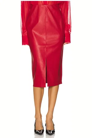 BROCHU WALKER Esme Skirt in Red. - size L (also in M, S, XS)