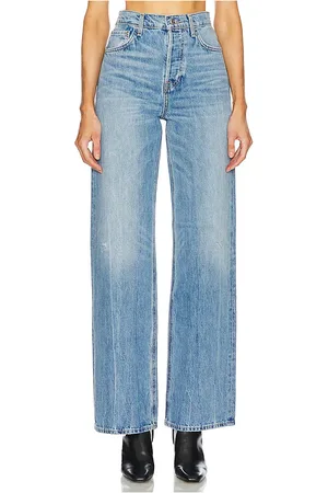 GRLFRND Brooklyn High Rise Straight in Denim-Medium. - size 23 (also in 24, 25, 26, 27, 30)
