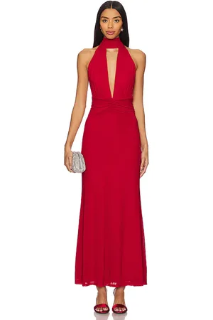 Runaway The Label Antoine Maxi Dress in Red. - size L (also in M, S)