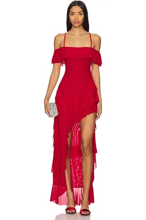 Runaway The Label Hariette Maxi Dress in Red. - size M (also in S, XS)