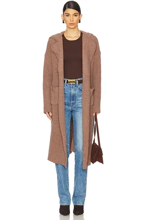 LBLC The Label Sebastian Chunky Cardigan in Brown. - size L (also in M, S, XS)