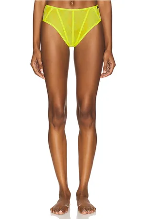 Diesel X Savage X Fenty Mesh High Waist Brief in Green. - size L (also in M, S, XL, XS)
