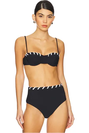Simkhai Recca Balconette Bikini Top in Black. - size M (also in XS)