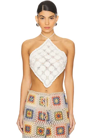 Agua Bendita Flower Harvest Halter Top in . - size L (also in M, S)
