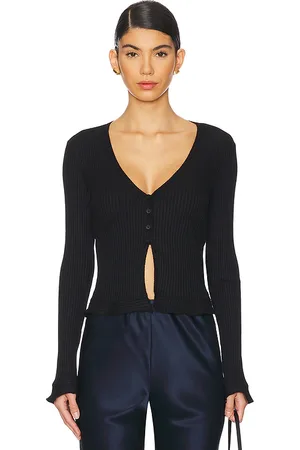 LA Made Cropped Cardi Top in . - size L (also in M, S, XS)