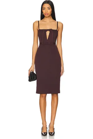 AKNVAS X REVOLVE Carmen Dress in Wine. - size 0 (also in 2, 4, 6, 8)