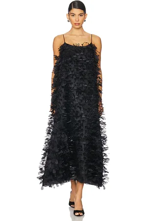 SELEZZA Ariadne Midi Dress in Black. - size M (also in XS)