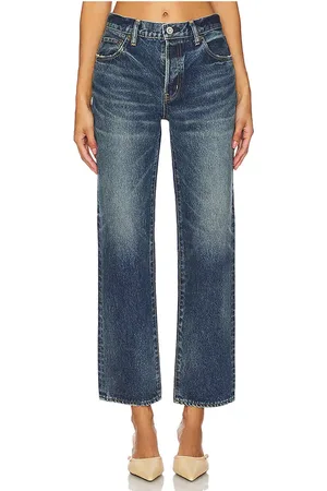 Moussy Bardin Straight in Denim-Dark. - size 26 (also in 27, 28, 29, 31)