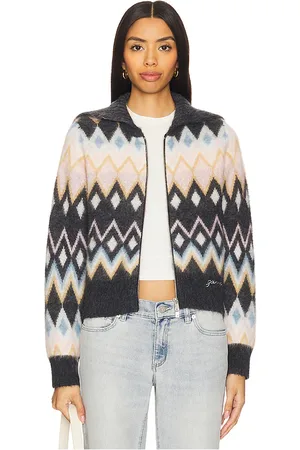 Ganni Fine Brushed Alpaca Cardigan in Peach, . - size L (also in M, XS)