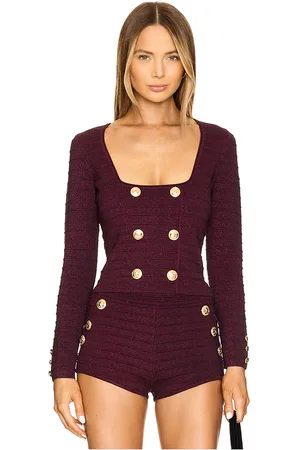 Retrofete Clemence Bandage Top in Burgundy. - size M (also in S, XL, XS, XXL)