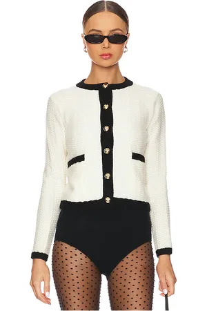 Simkhai Klaire Cardigan in White. - size L (also in M, S, XL, XS)