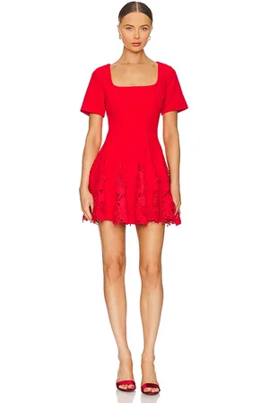 Milly Joy Square Neck Mini Godet Dress in . - size 12 (also in 4)