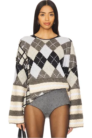 DANIELLE GUIZIO Zuri Sweater in Grey. - size L (also in M, S, XL, XS, XXS)