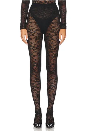 CULTNAKED Lace Skin Leggings in Black. - size M (also in S, XS)
