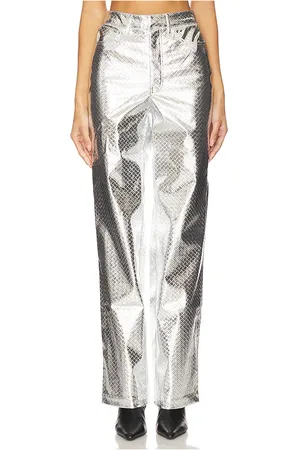 ROTATE Braided Straight Pants in Metallic . - size 32 (also in 34, 36, 38)